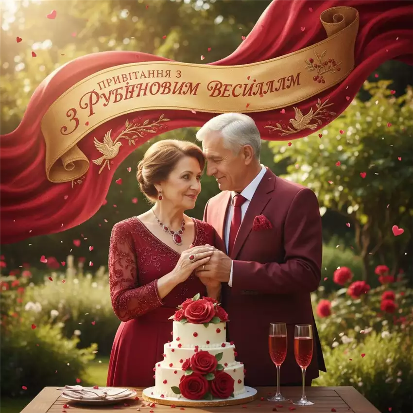 Рубіновий ювілей 40 років подружнього життя без міфів
